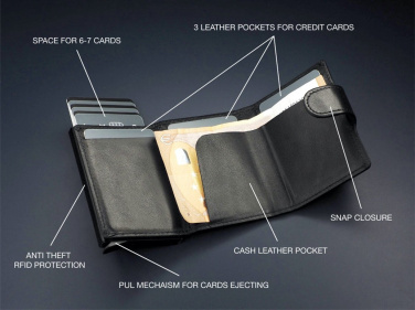 Logo trade promotional products image of: RFID wallet 1225131